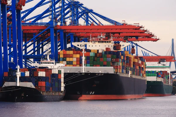 Containerschip Stockfoto