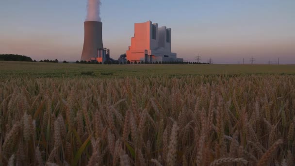 Central eléctrica a carvão — Vídeo de Stock