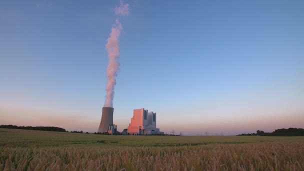 Central eléctrica de carbón — Vídeos de Stock