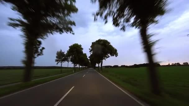 POV de la conduite automobile - mauvais temps 