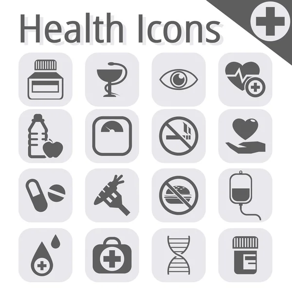 Vector black medical icon — Stock Vector