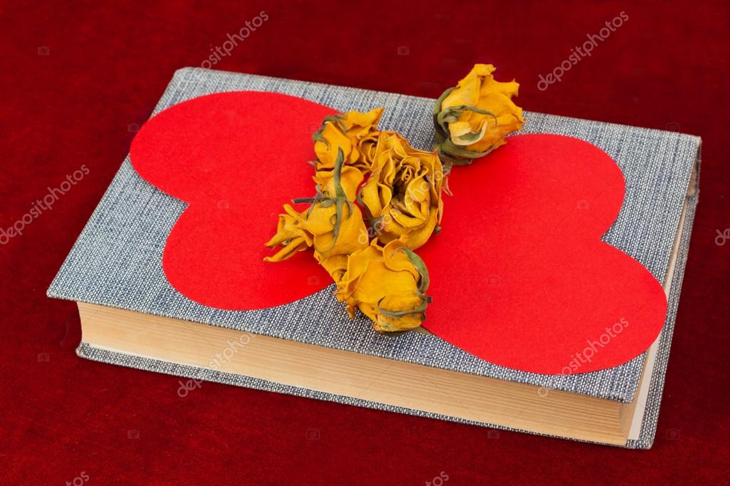 UN LIBRO Y CINCO ROSAS