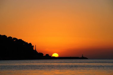 Balearic Adaları, Mallorca 'da gün batımında muhteşem renkler