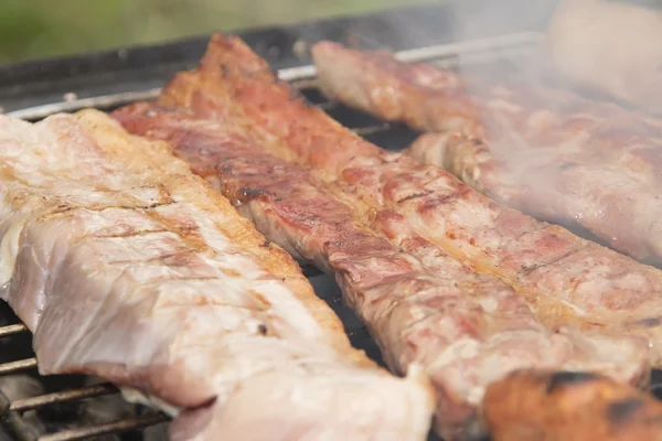 Kött på grillen — Stockfoto