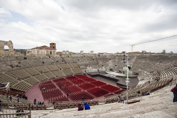 20 de abril de 2014 - Verona Arena (Arena di Verona) Itália — Fotografia de Stock