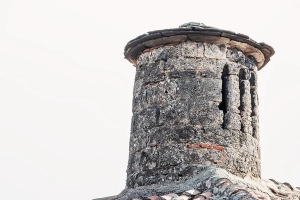 Chimney On The Roof Of The Old Church — Stock Photo, Image