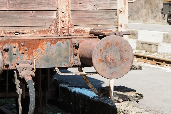 Old wagon buffer — Stock Photo, Image