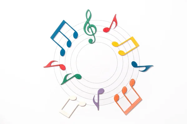Colore note musicali — Foto Stock