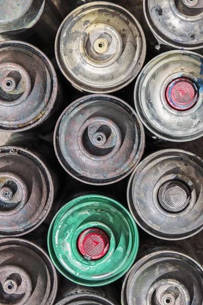 Old Rusty Spray Cans — Stock Photo, Image