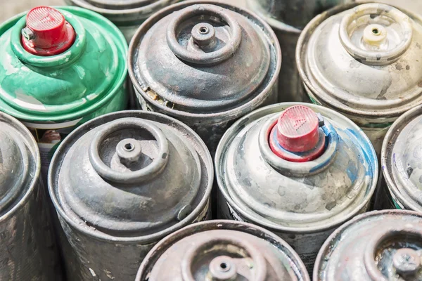 Old Rusty Spray Cans — Stock Photo, Image