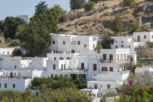 Lindos Rhodes Island beyaz evler