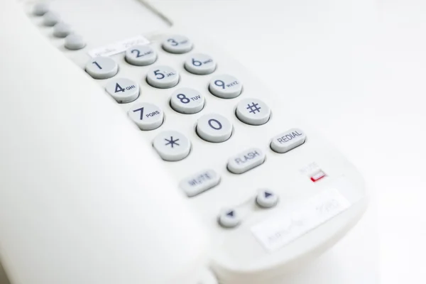 Close up office phone on a white background. — Stock Photo, Image