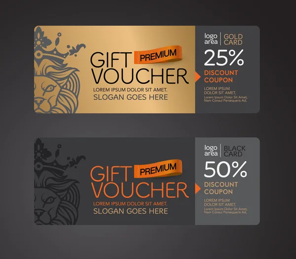 Bon cadeau coupon . — Image vectorielle