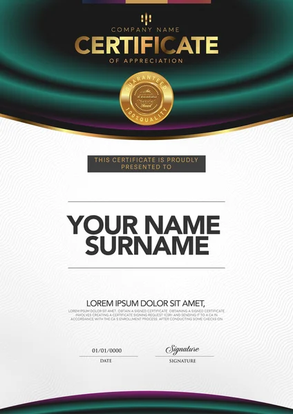 Certificate vector luxury template, Certificate, Certificate, Certi — стоковый вектор