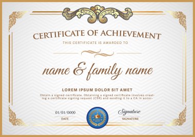 Sertifika template.certificate şablonu.