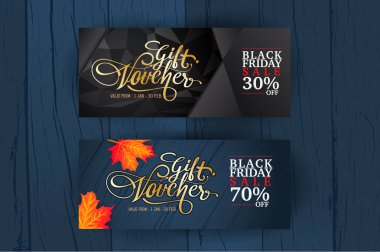 Hediye çeki şablonu. 