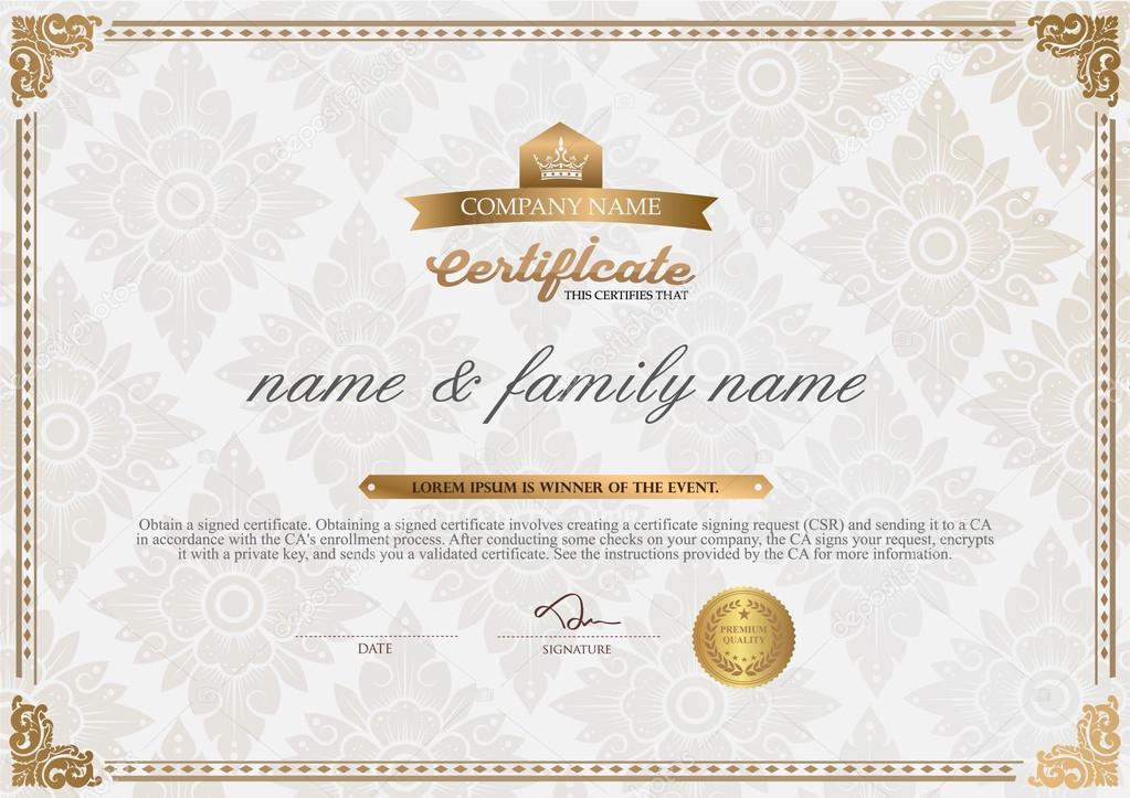 Certificate Design Template.