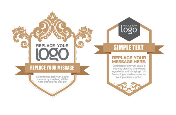 Vector set: thai art design elements and page decoration