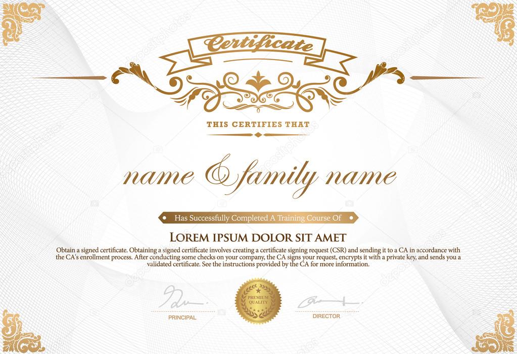 Certificate Design Template.