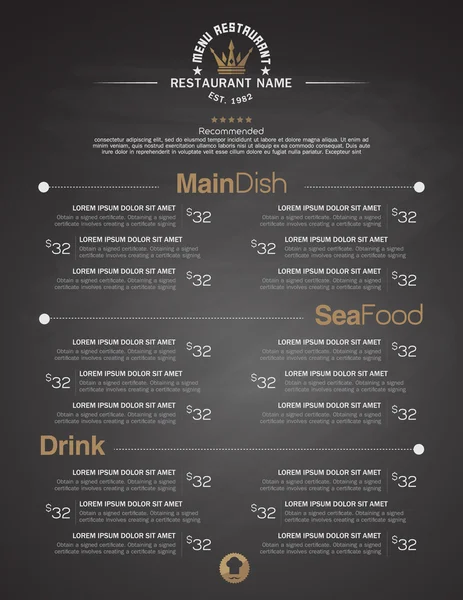 Menüler zarif güzel, şık ve basit-e doğru bizi tasarlanmıştır