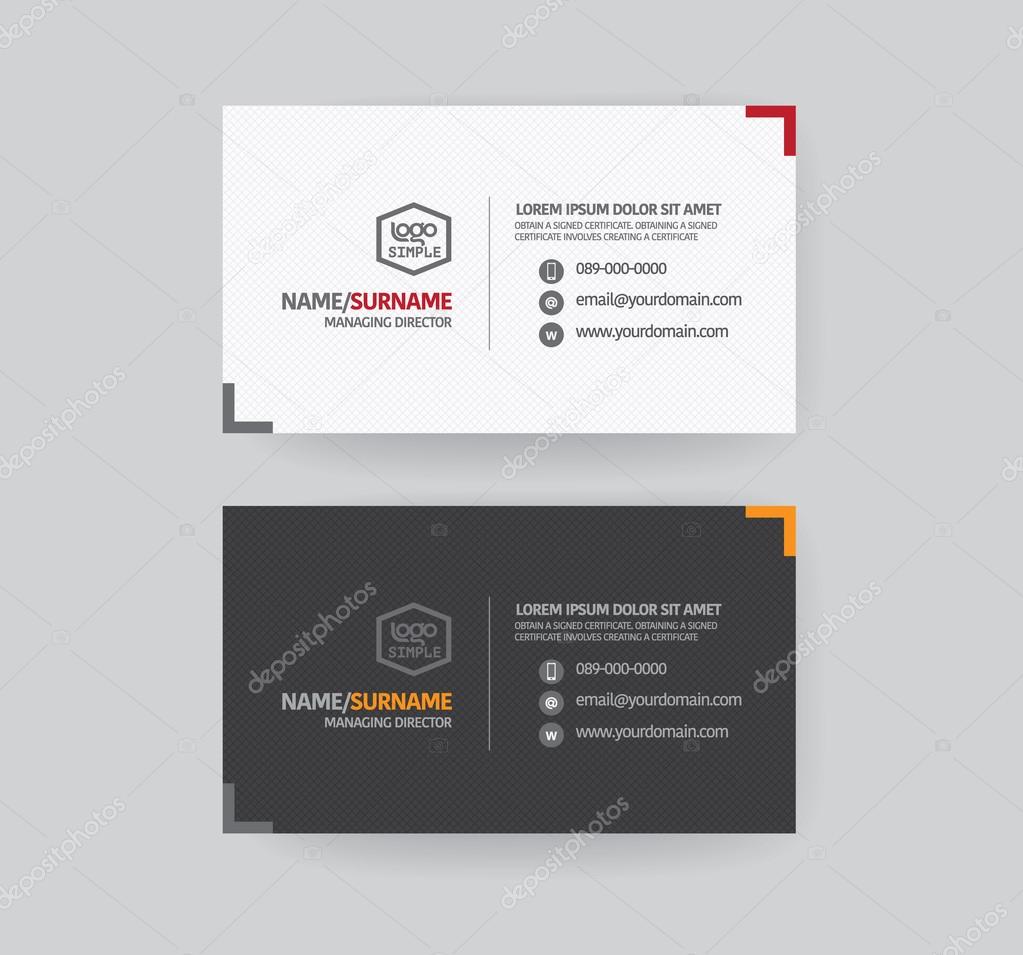 Modren business card template.