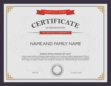 Download Certificate Template Blue Free Vector Eps Cdr Ai Svg Vector Illustration Graphic Art