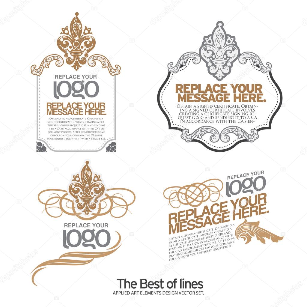 Vector set: calligraphic design elements and page decoration - lots of useful elements to embellish your layout