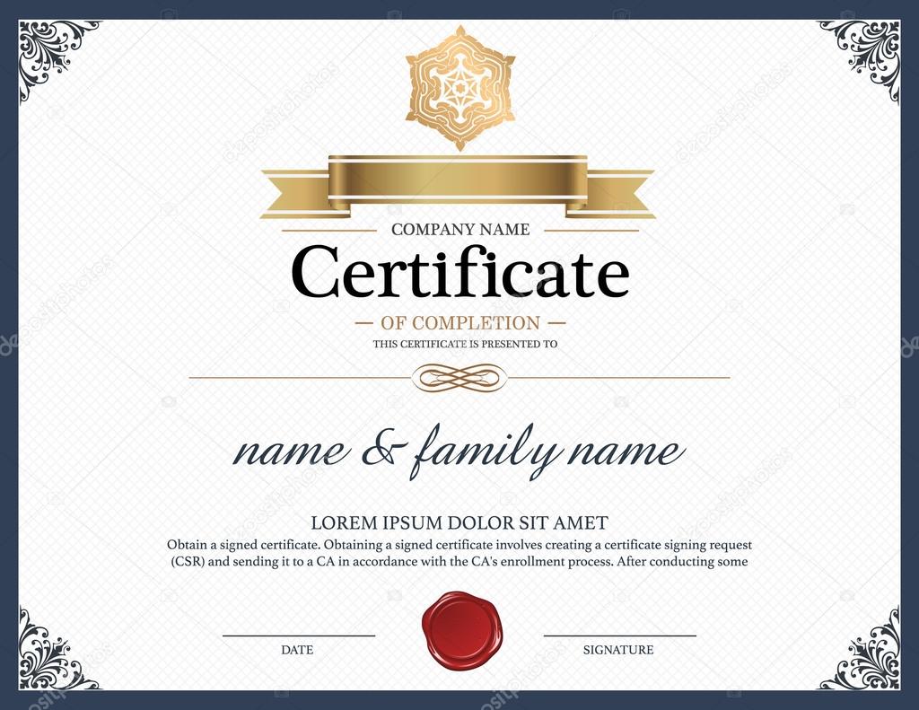 Certificate Design Template.