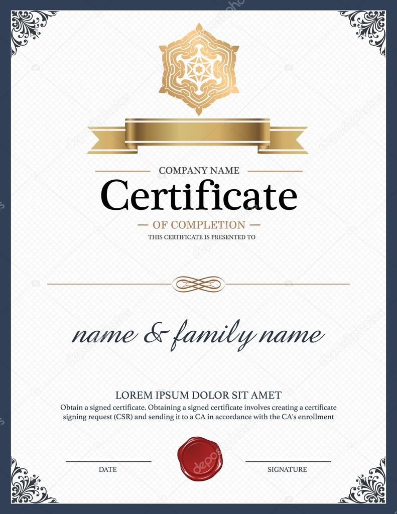 Certificate Design Template.