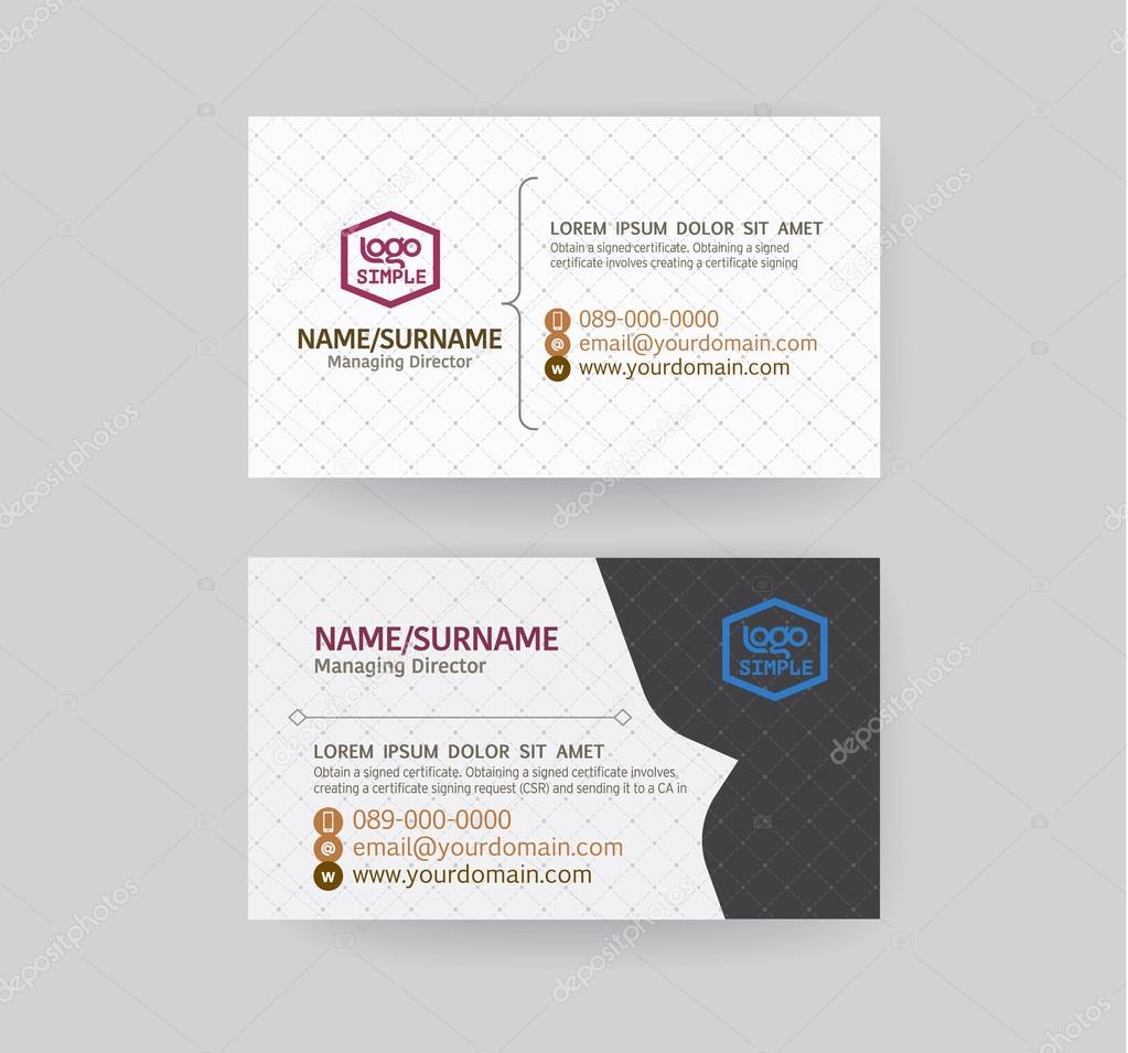 Modern business card template