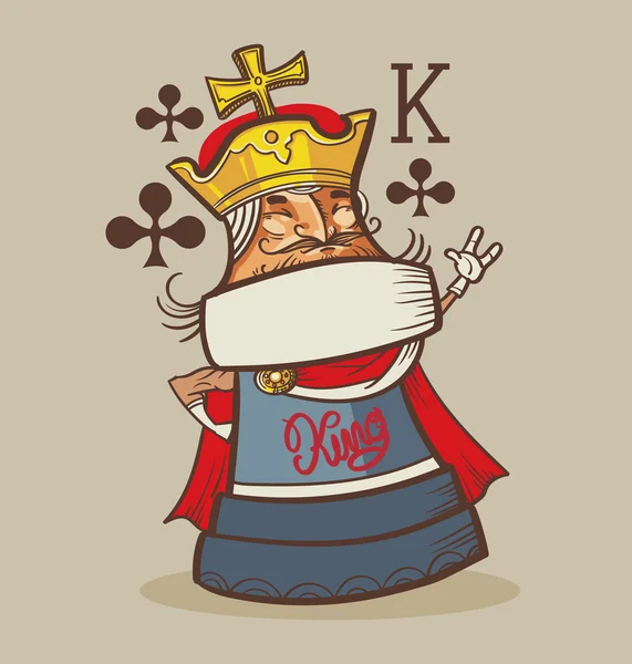 King of Clubs typographie, graphiques de t-shirts, vecteurs — Image vectorielle