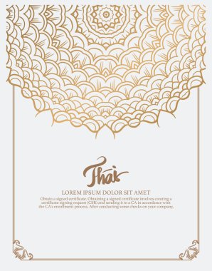 Thai art element for design. clipart