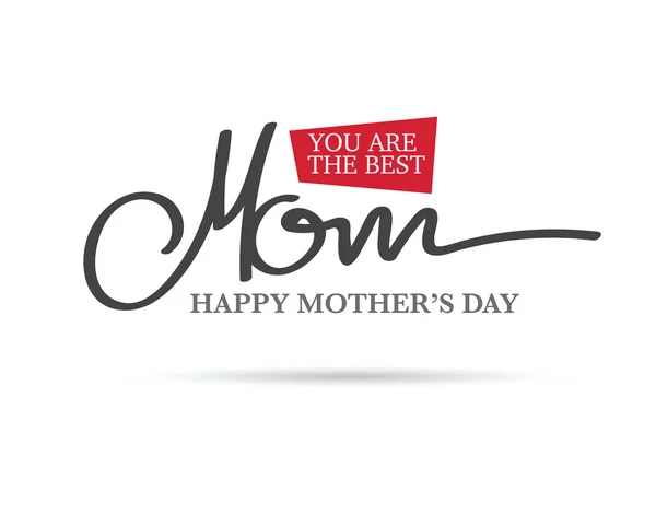 Şafak mutlu anneler günü ver. Minimal düzen — Stok Vektör