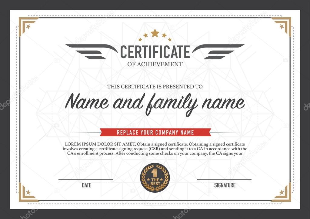 certificate design template.
