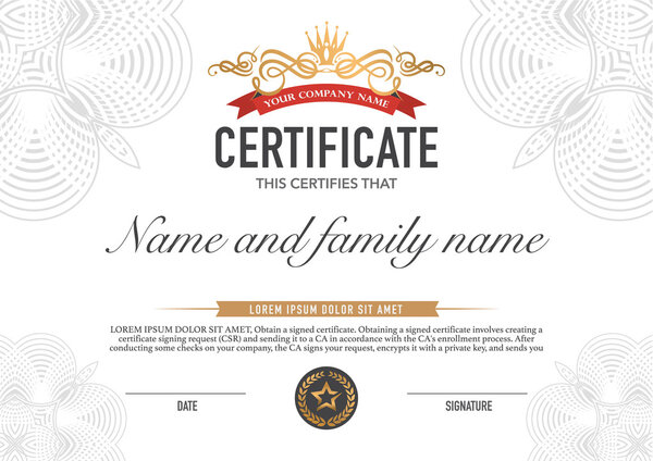 Certificate Design Template.