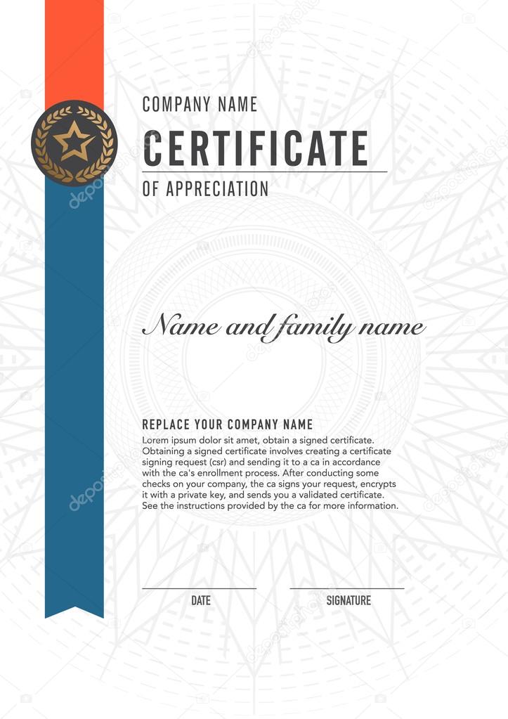 Premium vector design certificate. luxury, modern,