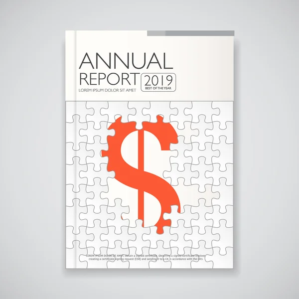 Modern éves jelentés és brosúra, könyv, szórólap tervezés templa — Stock Vector