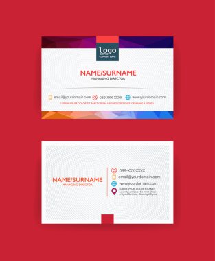 modern kartvizit şablonu.