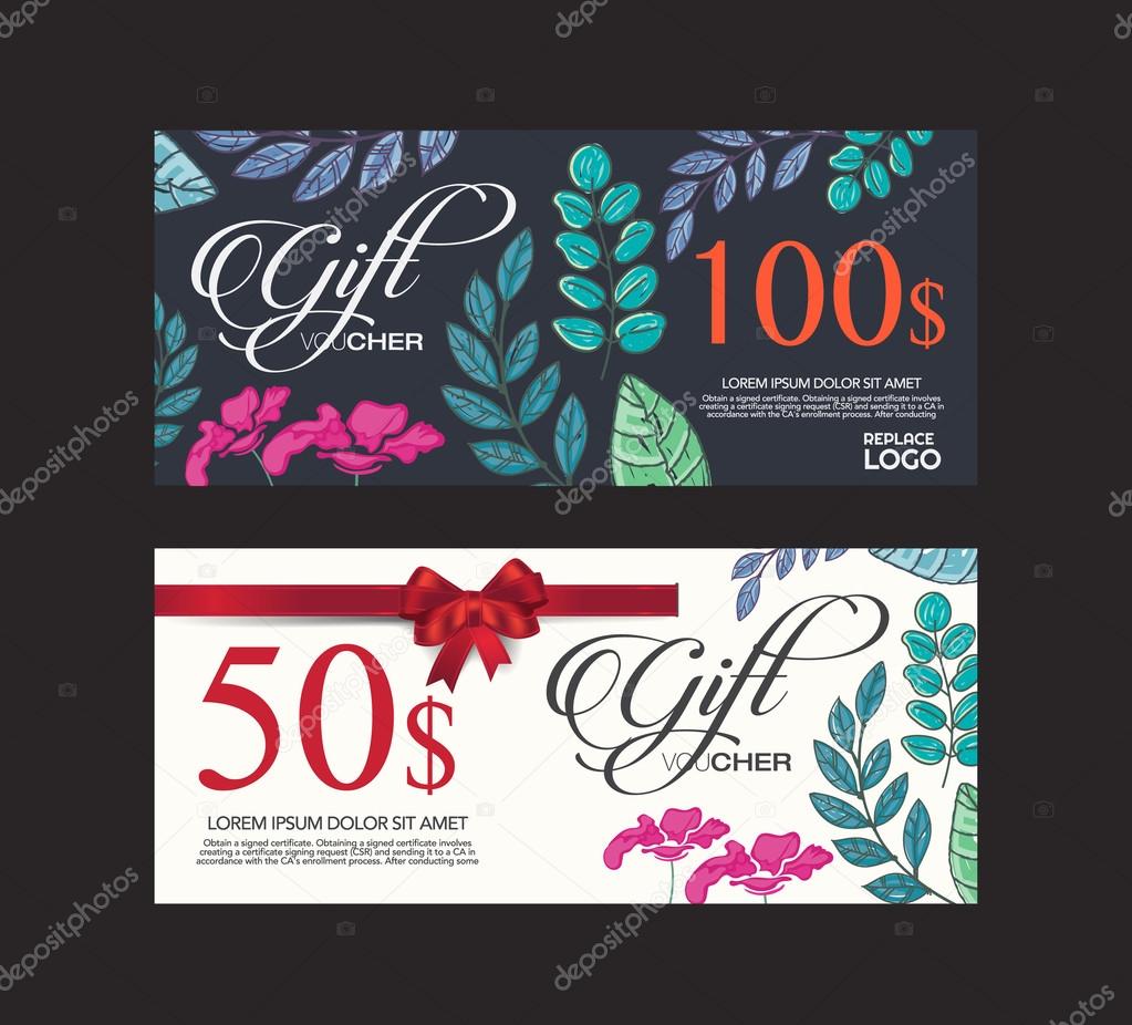 Voucher, Gift certificate, Coupon template