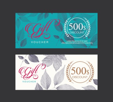 çeki, hediye çeki, kupon şablonu