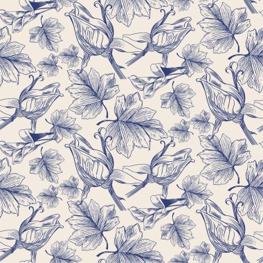 Vektör seamless modeli. elle çizilmiş şık doku.