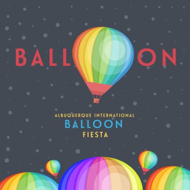 Balon vektör ve albuquerque uluslararası balon fiesta.