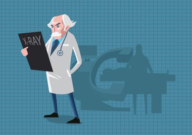 Doktorlar uzmanları standları ışınları.