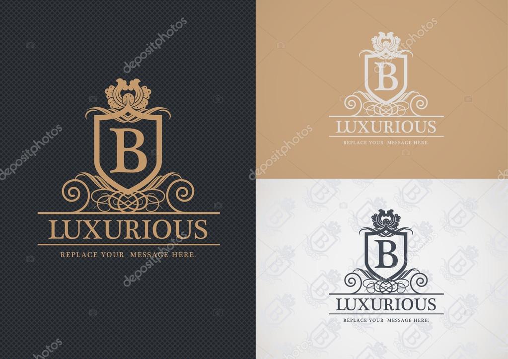 Luxurious logo design, Real estate, Hotel, Restaurant, Royalty, Boutique, Business sign,