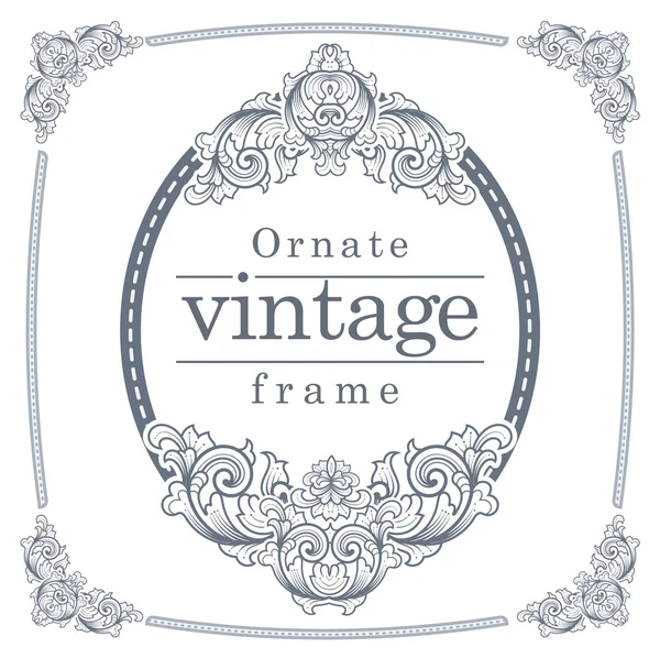 Vintage frames voor tekstinvoer. — Stockvector