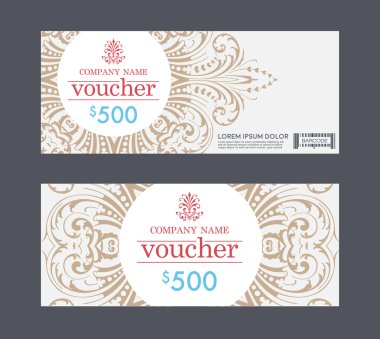 Vintage hediye çeki.