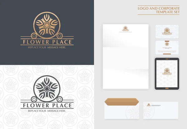 Logo premium corporativo — Vector de stock