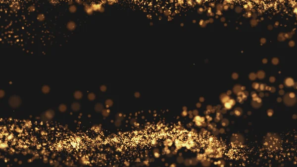 Altın arka plan dalga hareketi