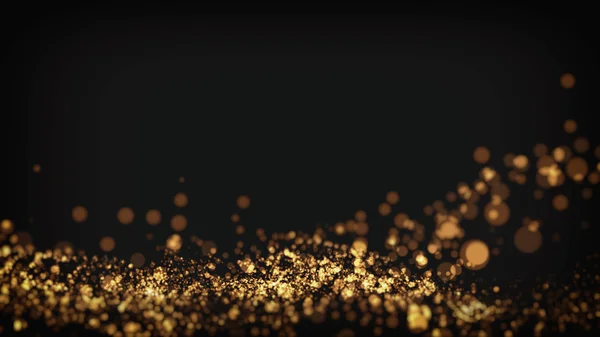 Altın arka plan dalga hareketi