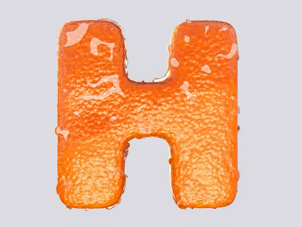 A letra inglesa h — Fotografia de Stock